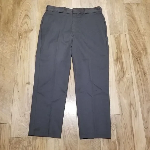 NEW Dickies 874 Pants Original Fit Work Pant 38x30 Mens Gray Straight Leg - Picture 1 of 10